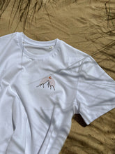 Load image into Gallery viewer, White mountain T-shirt, Unisex embroidery organic cotton t-shirt